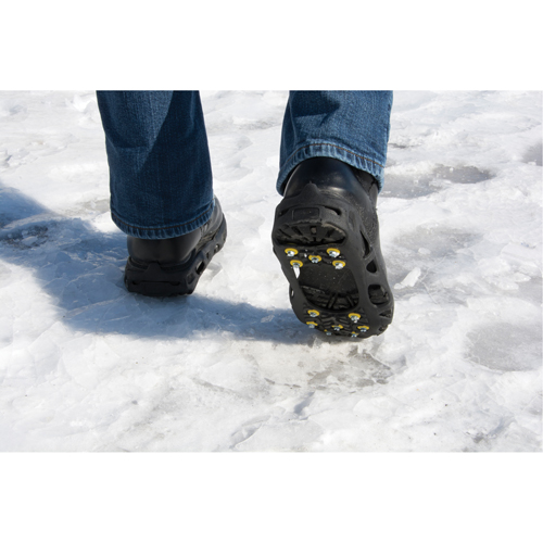 Heavy-Duty Anti-Slip Ice Cleats, Steel, Stud Traction, Medium OSI Industrial Sales
