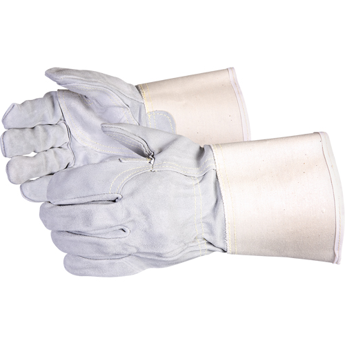 Gants r&eacute;sistant &agrave; la coupure de qualit&eacute; sup&eacute;rieure pour ajusteur Endura , Moyen, Paume en Cuir de vache refendu OSI Industrial Sales