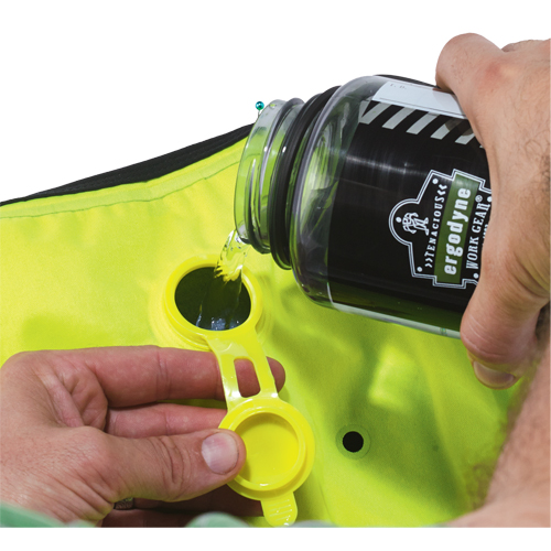 Vestes refroidissantes &agrave; &eacute;vaporation s&egrave;che Chill-Its 6685, 2T-Grand, Jaune lime haute visibilit&eacute; OSI Industrial Sales