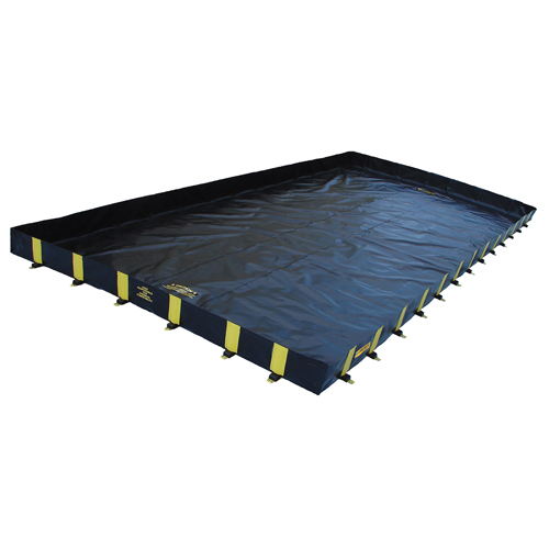 Rigid-Lock QuickBerm&reg;, 1795 gal. Capacity, 12' W x 20' L x 12" H, Stake Wall OSI Industrial Sales