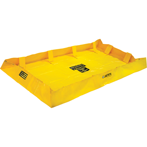 QuickBerm&reg; Lite Containment Berm, 159 gal. Capacity, 4' W x 8' L x 8" H, Snap-Up Bracket OSI Industrial Sales