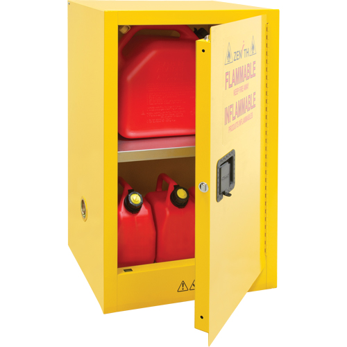 Flammable Storage Cabinet, 12 gal., 1 Door, 23" W x 35" H x 18" D OSI Industrial Sales