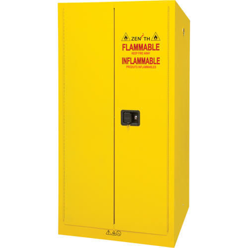 Flammable Storage Cabinet, 60 gal., 2 Door, 34" W x 65" H x 34" D OSI Industrial Sales