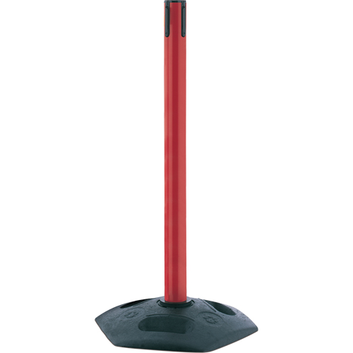 Single Line Heavy Duty Receiver Post, 38" High, Red OSI Industrial Sales
