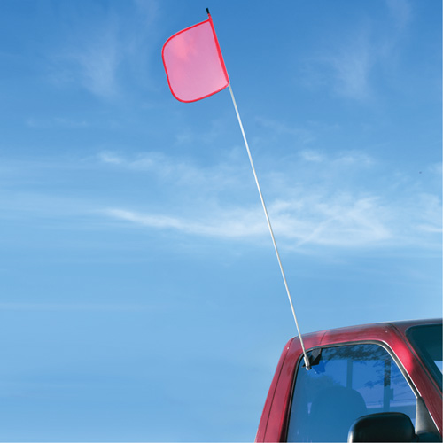 Safety Whip&reg; Light-Duty Whips, Window Mount, 5' High, Orange OSI Industrial Sales