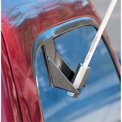 Safety Whip&reg; Light-Duty Whips, Window Mount, 5' High, Orange OSI Industrial Sales