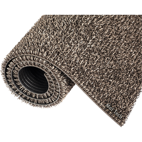 Tapis Astro-Plus, Poly&eacute;thyl&egrave;ne, Grattoir Type, Motif Textur&eacute;, 3-3/10' x 4', Brun OSI Industrial Sales