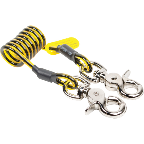 Sangle d'amarrage spirale pour outil, Spirale, Clavette double OSI Industrial Sales