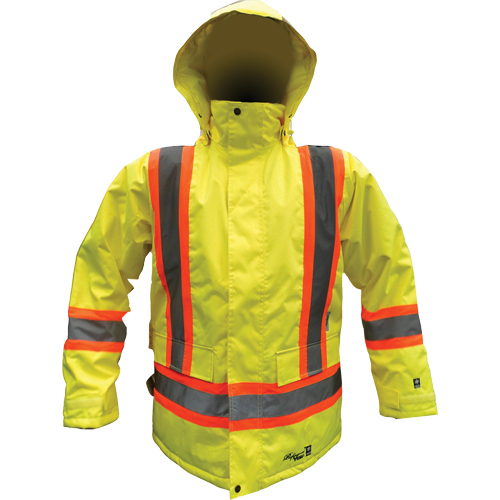 Parka de s&eacute;curit&eacute;, Jaune lime haute visibilit&eacute;, Petit OSI Industrial Sales