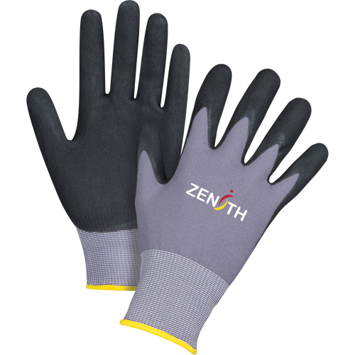 Gants ZX-1 de premi&egrave;re qualit&eacute; compatibles avec les &eacute;crans tactiles, 11/2T-Grand, R&ecirc;vetement Nitrile/Mousse de nitrile, Calibre 15, Enveloppe en Nylon OSI Industrial Sales