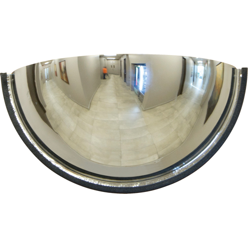 Miroir en d&ocirc;me 180°, Demi-d&ocirc;me, Dessus ferm&eacute;, Diam&egrave;tre 18" OSI Industrial Sales