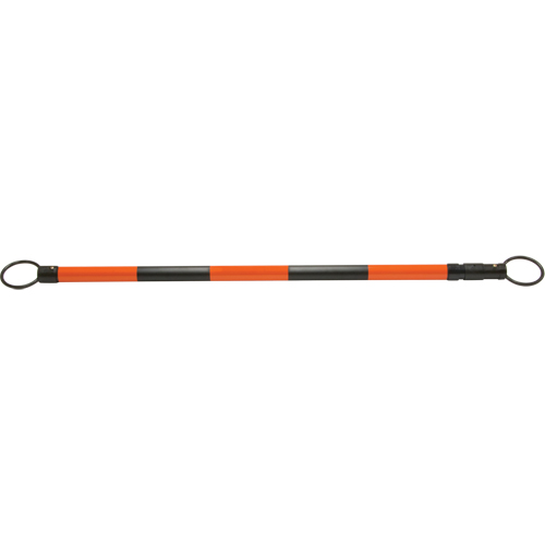 Retractable Cone Bar, 7' 5" Extended Length, Black/Orange OSI Industrial Sales