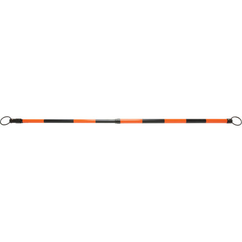 Retractable Cone Bar, 7' 5" Extended Length, Black/Orange OSI Industrial Sales