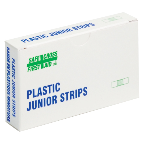 Junior Strips Bandages, Rectangular/Square, 1-1/2", Plastic, Non-Sterile OSI Industrial Sales
