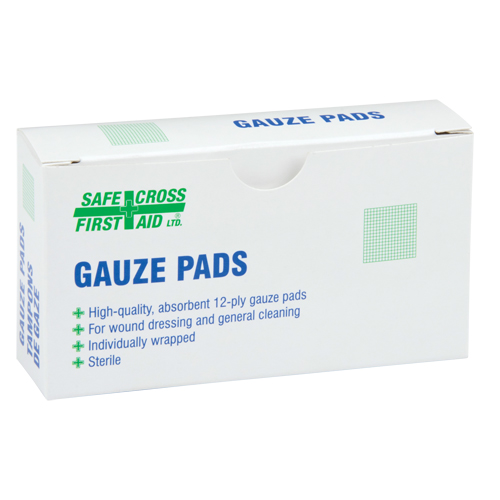 Gaze, Tampon, 3" lo x 3" la, St&eacute;rile, Dispositif m&eacute;dical Classe 1 OSI Industrial Sales