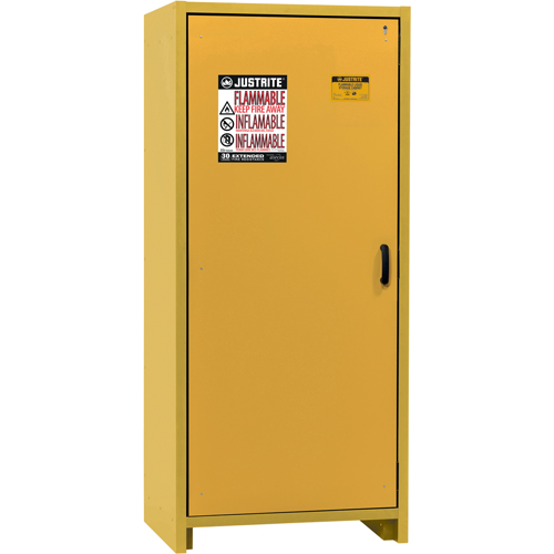 30-Minute EN Safety Storage Cabinet, 30 gal., 1 Door, 34.02" W x 76.65" H x 24.21" D OSI Industrial Sales