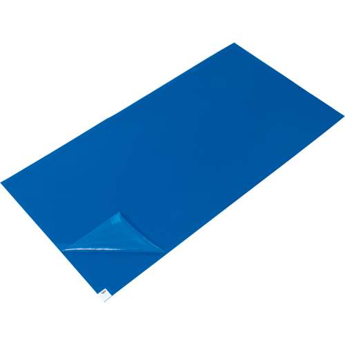 Peel-Away Cleanroom Mat Refills, 1.57 mils Thick, 2' W, 3' L x Blue OSI Industrial Sales