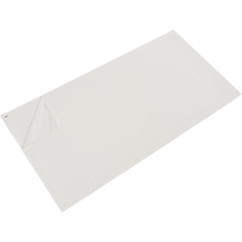 Tapis pelables de rechange pour salle blanche, &eacute;paisseur 1,57 mils, 2' la, 3-3/4' lo x Blanc OSI Industrial Sales