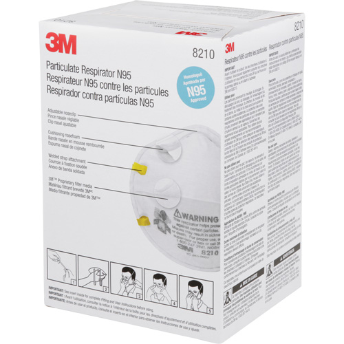 8210 Particulate Respirators, N95, NIOSH Certified OSI Industrial Sales