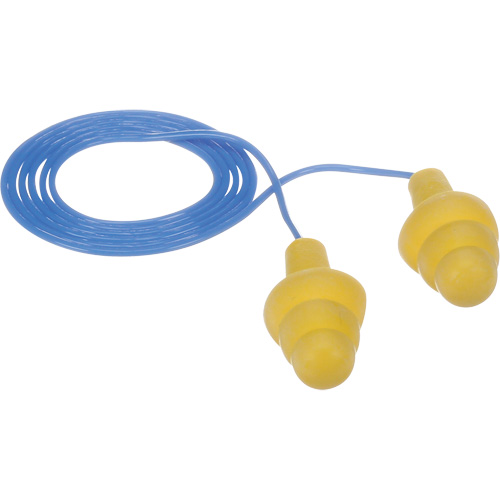 Bouchons d'oreilles pr&eacute;moul&eacute;s E-A-R Ultrafit, Avec cordon, Vrac - Sac en poly, 25 dB NRR, Taille unique OSI Industrial Sales