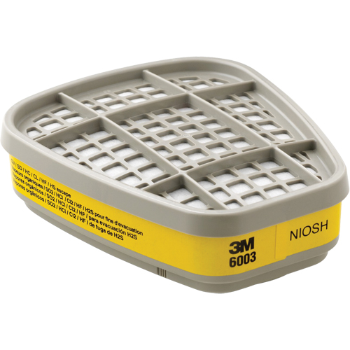 Cartouches pour respirateur s&eacute;rie 6000, Cartouche gaz/vapeur, Vapeurs organiques/Gaz acides OSI Industrial Sales