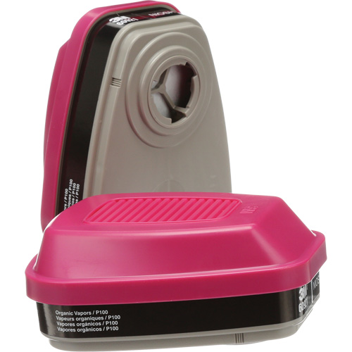 Cartouches pour respirateur s&eacute;rie 6000, Cartouche gaz/vapeur, Vapeurs organiques/P100 OSI Industrial Sales