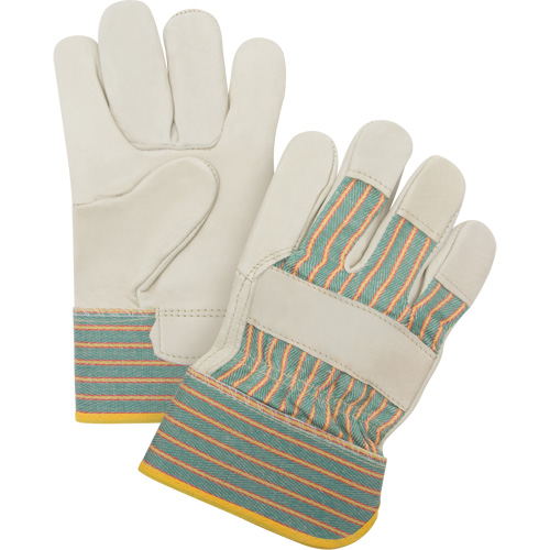 Abrasion-Resistant Fitter's Gloves, Medium, Grain Cowhide Palm OSI Industrial Sales