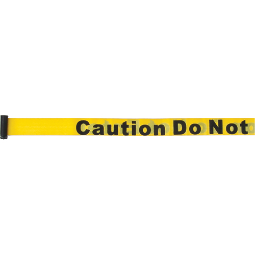 Cartouches de ruban pour assembler vos propre barri&egrave;res de contr&ocirc;le des foules, Caution Do Not Enter, 7', Ruban Jaune OSI Industrial Sales