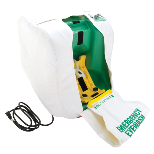 Heated Portable Eyewash Station, Gravity-Fed, 16 gal. Capacity, Meets ANSI Z358.1 OSI Industrial Sales