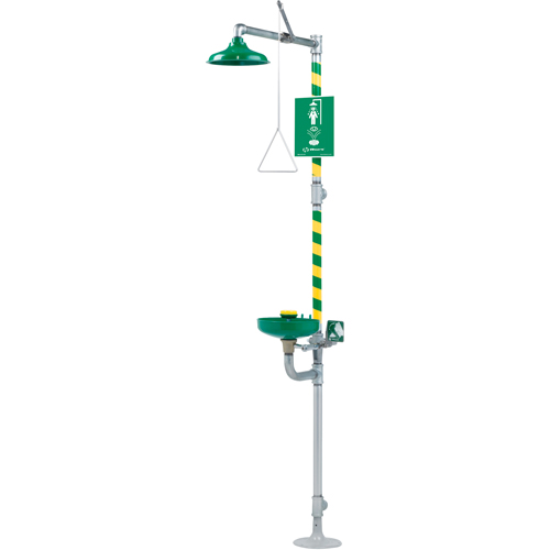 Combination Emergency Shower and Eye/Face Wash Stations, Pedestal OSI Industrial Sales
