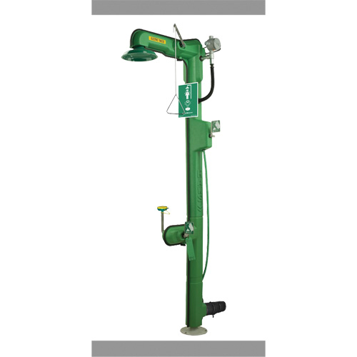 Heat-Traced Combination Emergency Shower & Eye/Face Wash Station, Wall-Mount OSI Industrial Sales