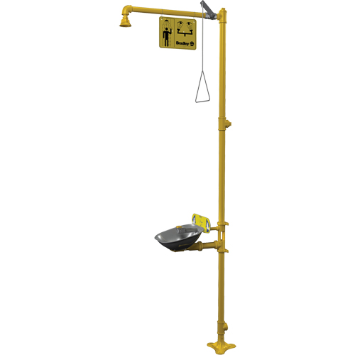 Combinaison de douche d'urgence & douche oculaire Halo OSI Industrial Sales