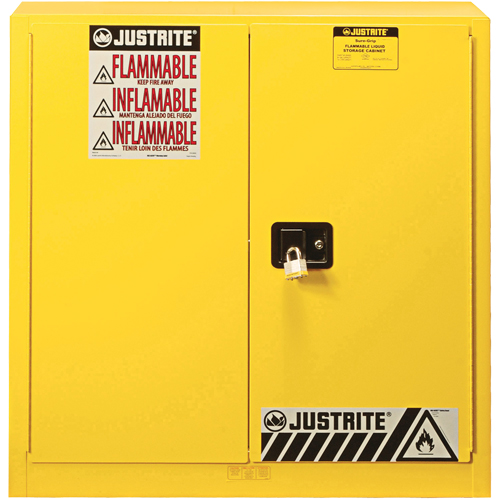 Armoire de s&eacute;curit&eacute; pour produits inflammables Ex Sure-Grip, 30 gal., 2 Porte(s), 36" La x 35" h x 24" p OSI Industrial Sales