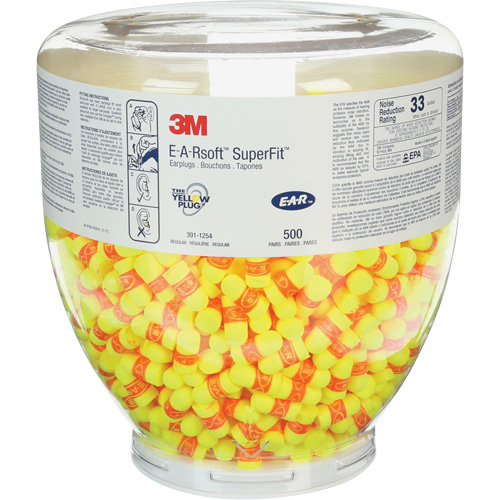 Refill E-A-Rsoft SuperFit One Touch Earplugs, Bulk - Canister OSI Industrial Sales