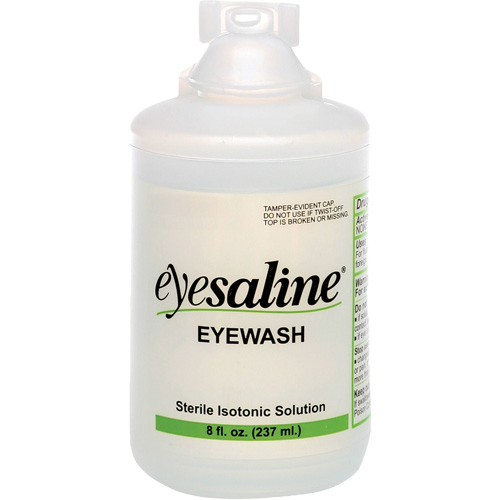 Saline Eyewash Bottles, Full Bottle, 8 oz. OSI Industrial Sales