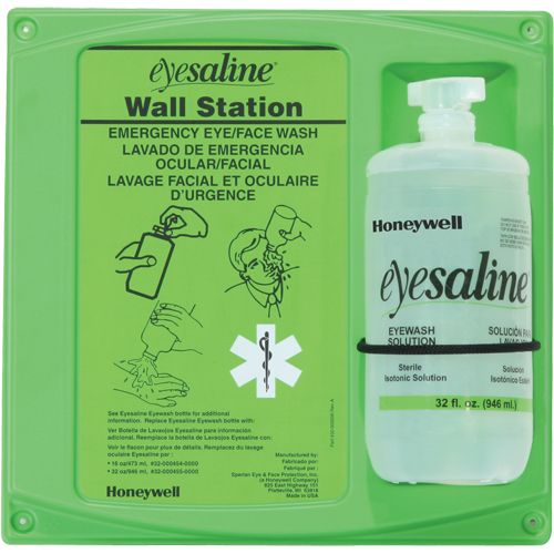 Saline Eyewash Wall Station, Single OSI Industrial Sales