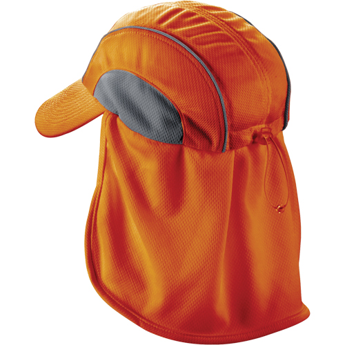 Chapeaux de refroidissement avec voiles pour le cou Chill-Its 6650, Orange haute visibilit&eacute; OSI Industrial Sales