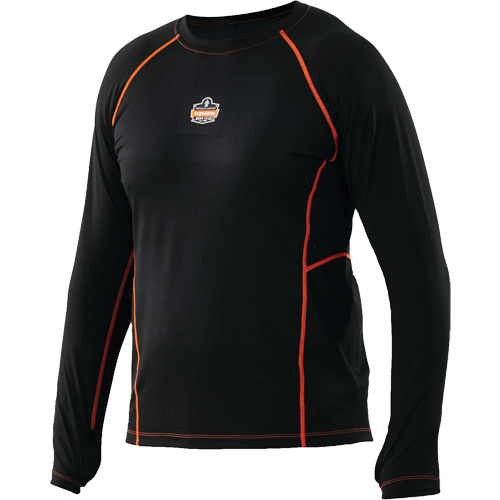 Long Sleeve Thermal Shirts, Men's, Medium, Black OSI Industrial Sales