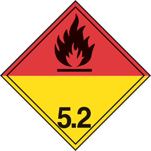 TDG Shipping Labels, Class 5.2, Organic Peroxides, Paper OSI Industrial Sales