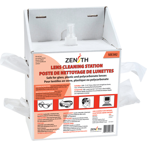 Poste de nettoyage jetables pour lentilles, Carton, 8" lo x 5" p x 12-1/2" h OSI Industrial Sales