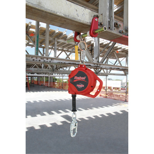 Cordage de s&eacute;curit&eacute; autor&eacute;tractable Rebel, 33', Acier galvanis&eacute;, Pivotant OSI Industrial Sales