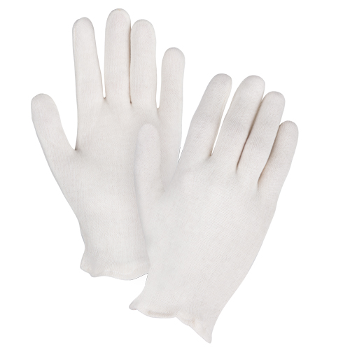 Gants d'inspection de poids moyen, Poly/coton, Poignet &agrave; ourlet, Hommes OSI Industrial Sales