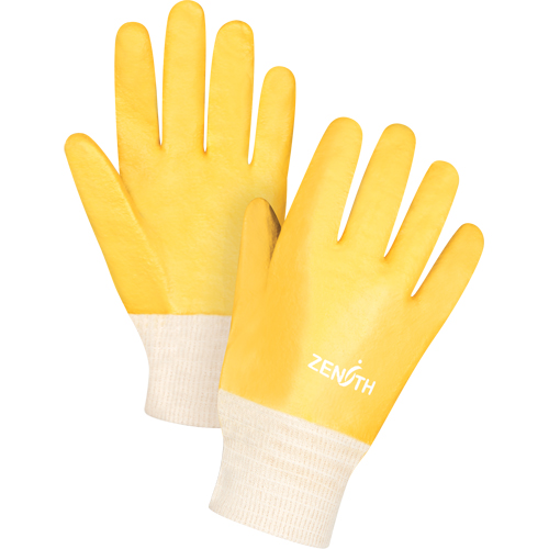 Rough-Finish Chemical-Resistant Gloves, Size 9, 10" L, PVC, Interlock Inner Lining, 47-mil OSI Industrial Sales