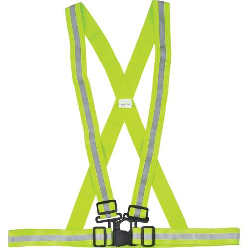 Harnais de s&eacute;curit&eacute; d'usage standard, Jaune lime haute visibilit&eacute;, Couleur r&eacute;fl&eacute;chissante Argent, Moyen OSI Industrial Sales
