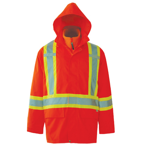 Journeyman 3-in-1 Safety Jackets, Polyester, High Visibility Orange, Small OSI Industrial Sales