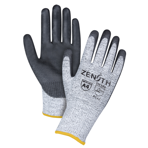 Seamless Stretch Cut-Resistant Gloves, Size 2X-Large/11, 13 Gauge, Polyurethane Coated, HPPE Shell, ANSI/ISEA 105 Level 4/EN 388 Level 5 OSI Industrial Sales