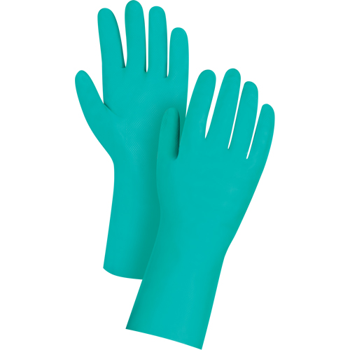 Premium Diamond-Grip Chemical-Resistant Gloves, Size Small/7, 13" L, Nitrile, 11-mil OSI Industrial Sales