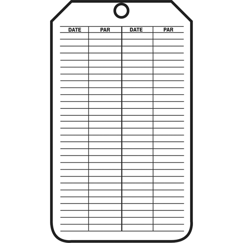 &eacute;tiquettes de s&eacute;curit&eacute; d'inspection et de contr&ocirc;le de l'&eacute;tat de l'&eacute;quipement, Plastique, 3-1/8" la x 5-7/8" h, Français OSI Industrial Sales