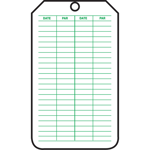 &eacute;tiquettes de s&eacute;curit&eacute; d'inspection et de contr&ocirc;le de l'&eacute;tat de l'&eacute;quipement, Papier cartonn&eacute;, 3-1/8" la x 5-7/8" h, Français OSI Industrial Sales