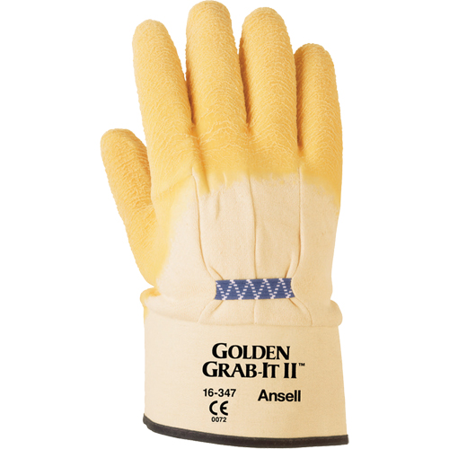Gants Golden Grab-It II, 10/T-Grand, R&ecirc;vetement Latex de caoutchouc, Calibre 13, Enveloppe en Nylon OSI Industrial Sales